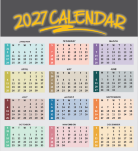 2027 Calendar